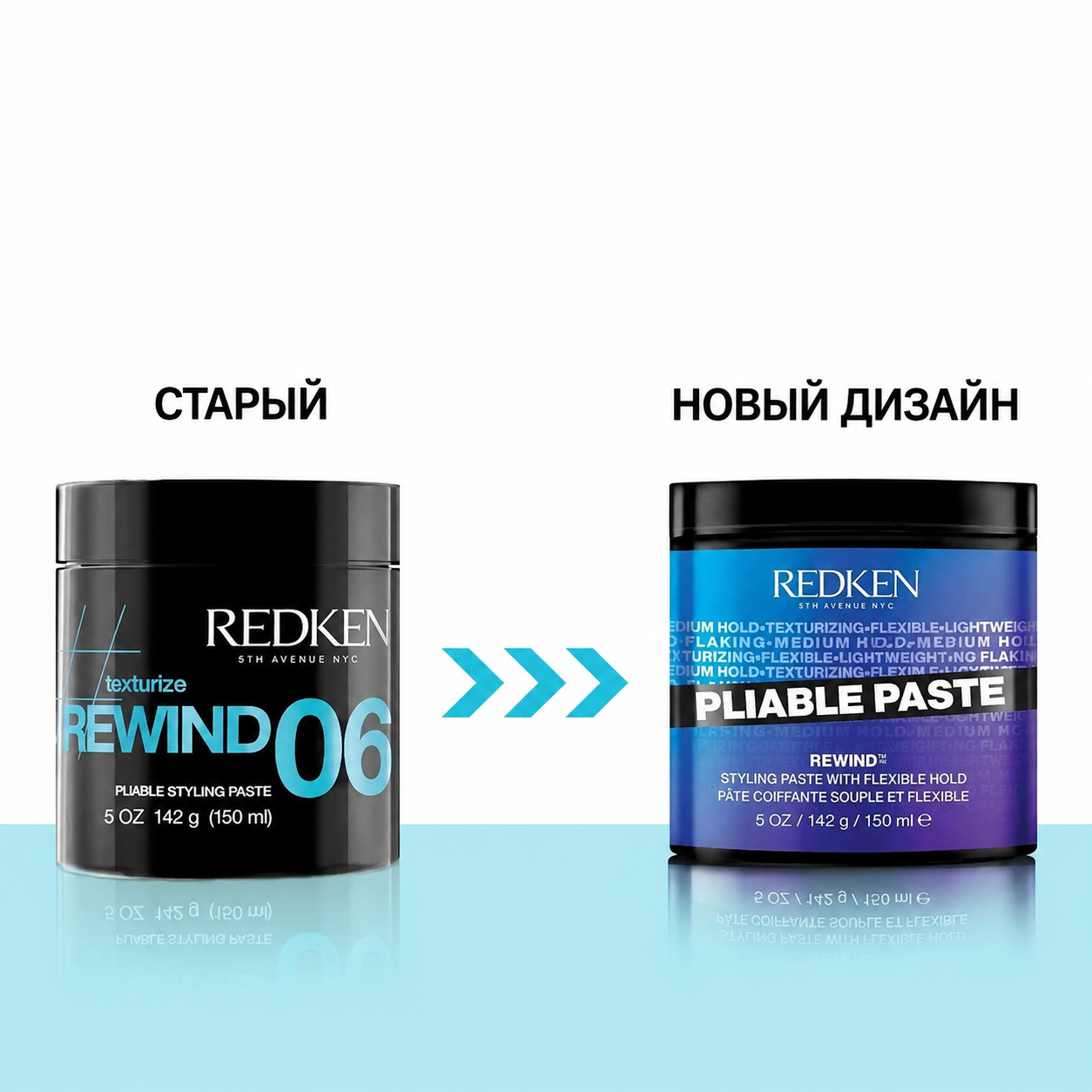 Пластичная паста для укладки волос - Redken Pliable Paste (Rewind 06) 