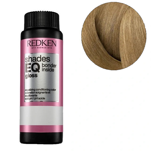 Краска-блеск без аммиака для тонирования и ухода - Redken Shades Eq Gloss Bonder Inside 08NA - Светлый блондин натуральный пепельный
