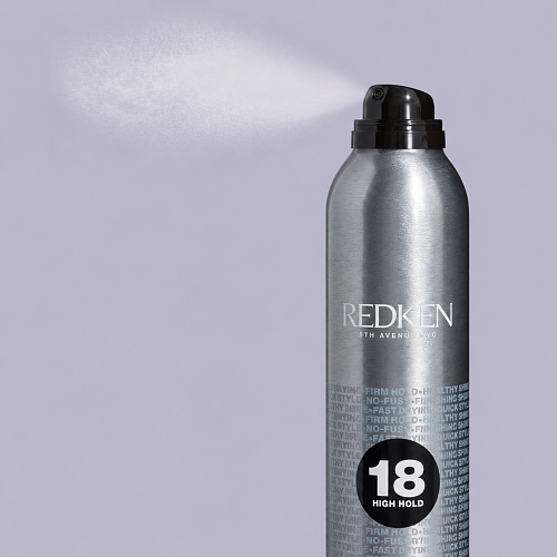 Спрей средней степени фиксации для сохранения формы в течение дня - Redken Styling Quick Dry 18 