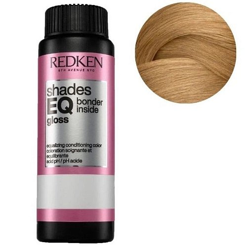 Краска-блеск без аммиака для тонирования и ухода - Redken Shades Eq Gloss Bonder Inside 08GI - Светлый блондин золотистый мерцающий 