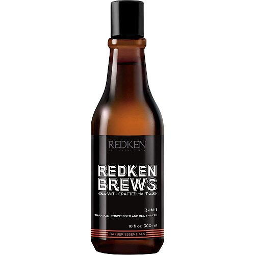 Шампунь, кондиционер и гель для душа 3 в 1 - Redken Brews 3-In-1 Shampoo, Conditioner & Body Wash